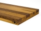 Preview: Stair Tread Window Sill Shelf Oak Rustic 40 mm, 2-fold glued, full stave lamella DL, natural oiled, 40x300x1200 mm